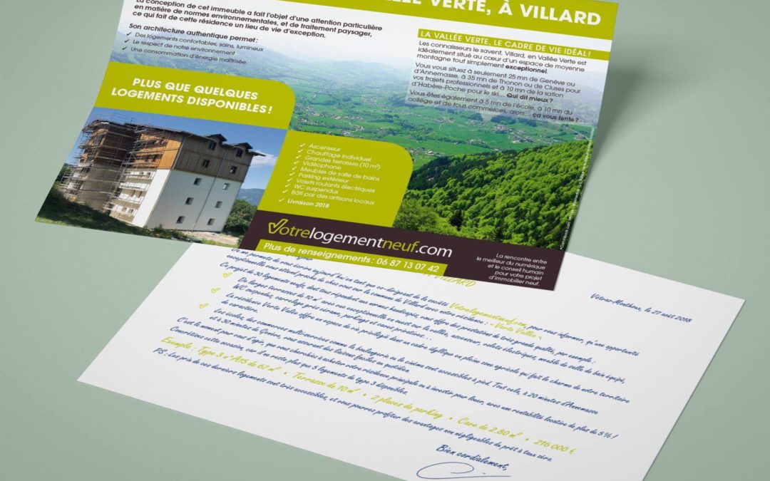 Flyer promotion immobilière Villard