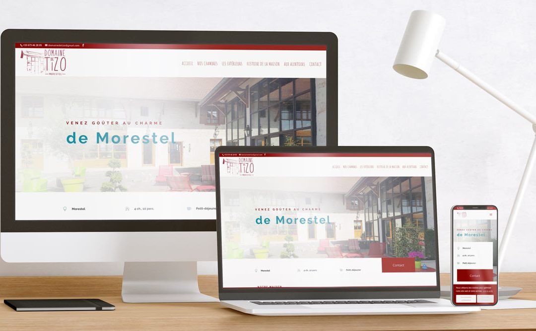 Site internet du Domaine de Tizo